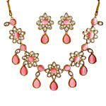 Estele Gold Plated Kundan Necklace Set