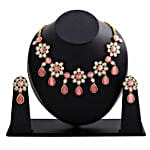 Estele Gold Plated Kundan Necklace Set