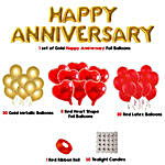 Red Anniversary Balloons Diy Kit
