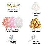 Rose Gold Baby Shower Balloon Diy Kit
