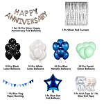 Green & White Anniversary Balloons DIY Kit