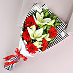 Sneh Beads Rakhi N Exotic Flower Bouquet
