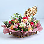 Sneh Beads Rakhi N Happiness Floral Basket