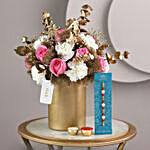 Sneh Beads Rakhi N Luxurious Floral Vase