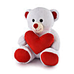 Heart Teddy Bear- White