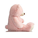 Huggable Teddy Bear With Bow- Pink