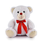 Soft Plush Cute Sitting Teddy Bear- White