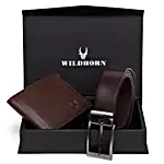 Wildhorn Urbane Men Wallet Combo Brown