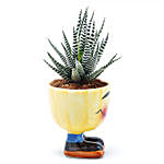 Haworthia Plant Quirky Cup Shaped Pot