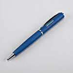 Personalised Notebook & Metal Texture Pen Set- Blue