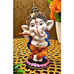 Flute Playing Ganesha Idol