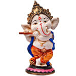 Flute Playing Ganesha Idol
