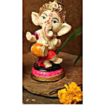 Playing Dholak Ganesha Idols- Set of 2