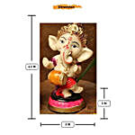 Playing Dholak Ganesha Idols- Set of 2