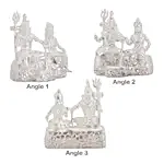 Silver Shiv Parvati Idol