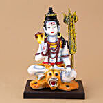 Orange & Blue Lord Shiva Idol