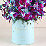 Blooming Blue Orchids In FNP Signature Box