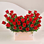 Ravishing 40 Red Roses Box Arrangement