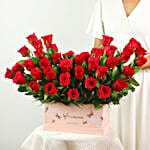 Ravishing 40 Red Roses Box Arrangement