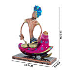 Turban Musician Showpiece Multicoloured