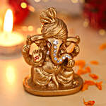 Pagdi Wale Ganesha Ji Idol- Golden