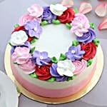 Floral Blossom Chocolate Cake Eggless Half Kg