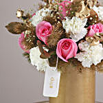 Exotic Carnations & Light Pink Roses Vase