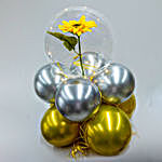 Sunflower LED Bobo Balloon Arrangement
