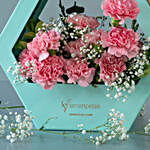 Sweet Pink Carnations Arrangement