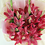 Adorable Asiatic Pink Lilies Bouquet