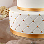 50th Anniversary Fondant 2 Tier Cake Butterscotch 5kg