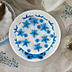 Blue Bow 2 Tier Truffle Cake 3 Kg