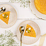 Honey Bee Butterscotch Cake 1 Kg Eggless