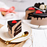 Red Hearts Chocolate Cake 1 Kg Eggless