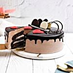 Red Hearts Chocolate Cake Half Kg Eggless