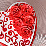 Rosy Heart Chocolate Cake 500 Gms