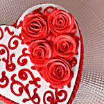 Rosy Heart Chocolate Cake Eggless 1 Kg