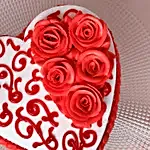 Rosy Heart Chocolate Cake Eggless 500 Gms