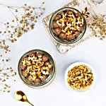 Yummy Choco Walnut Cake Jar Eggless Set of 2
