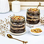 Yummy Choco Walnut Cake Jar Eggless Set of 2