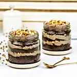 Yummy Choco Walnut Cake Jar Set of 2