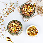 Yummy Choco Walnut Cake Jar Set of 4