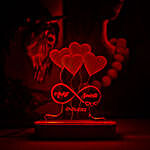 Personalised Infinity Night Lamp- Red