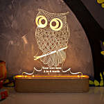 Personalised Owl Shaped Night Lamp