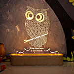 Personalised Owl Shaped Night Lamp