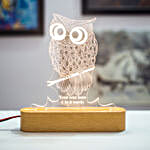 Personalised Owl Shaped Night Lamp