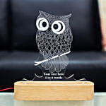 Personalised Owl Shaped Night Lamp