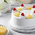 Pineapple Cake 1Kg Eggless