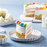Rainbow Vanilla Cream Cake 1 Kg Eggless