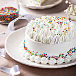 Vanilla Buttercream Cake Half Kg Eggless